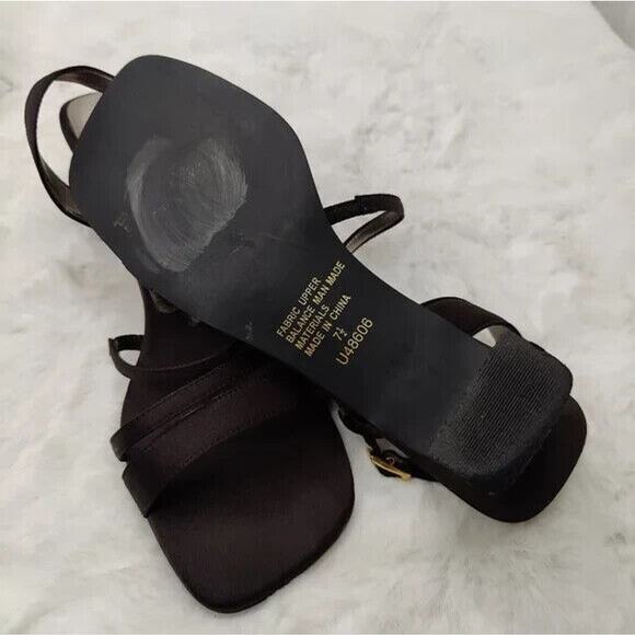 Unlisted Y2K Square Toe Strappy kitten heel Sandals Sz 7.5 - Picture 6 of 8